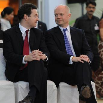 British Finance Minister George Osborne and Foreign Secretary William Hague British Finance Minister George Osborne and Foreign Secretary William Hague